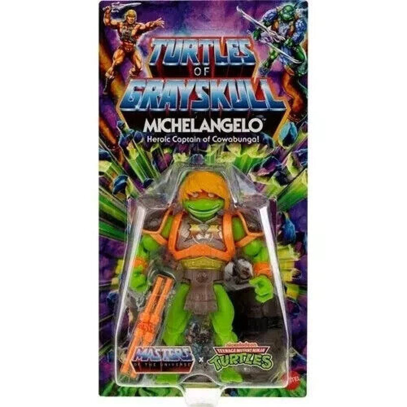 Masters of the Universe Origins Turtles of Grayskull Michelangelo Action Figure - Toys & Games:Action Figures & Accessories:Action Figures