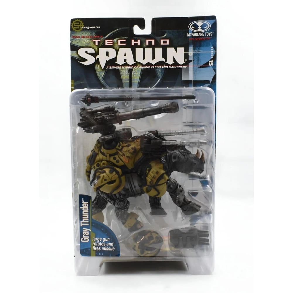 McFarlane Toys - Techno Spawn Series 15 - Gray Thunder Action Figure - Toys & Games:Action Figures & Accessories:Action Figures