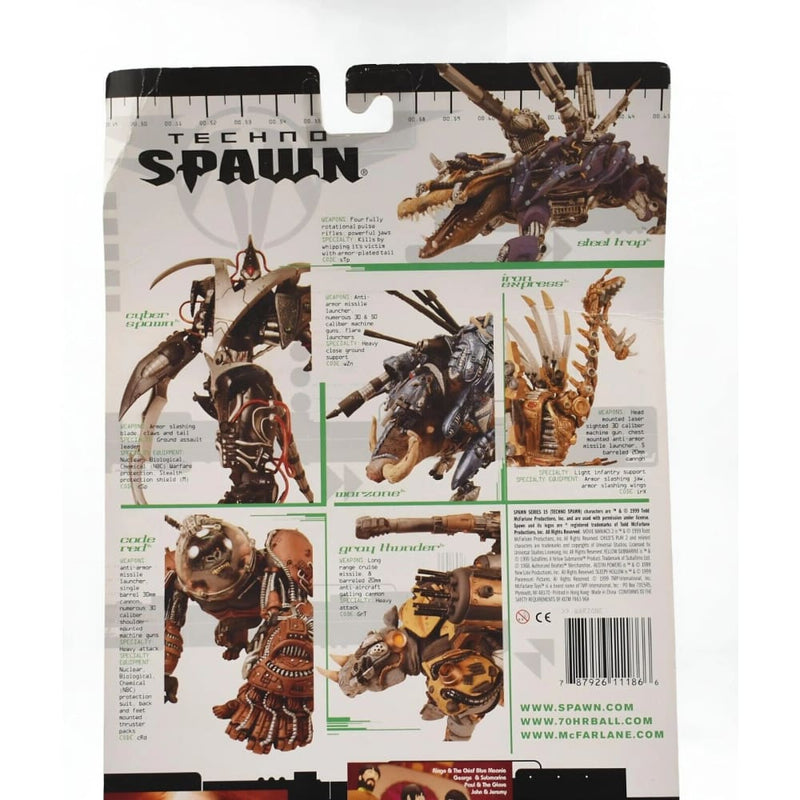 McFarlane Toys - Techno Spawn Series 15 - Warzone Action Figure - Toys & Games:Action Figures & Accessories:Action Figures