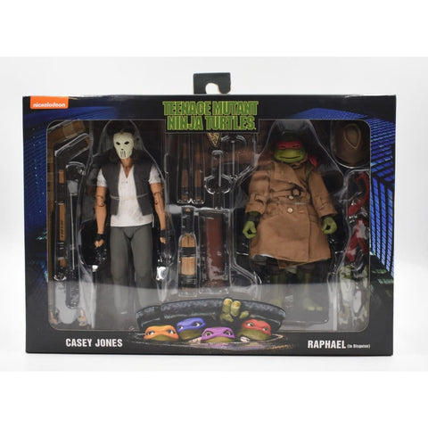 NECA Teenage Mutant Ninja Turtles 1990 Movie - Casey Jones & Raphael In Disguise - Toys & Games:Action Figures & Accessories:Action Figures