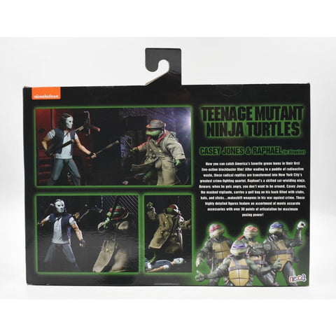 NECA Teenage Mutant Ninja Turtles 1990 Movie - Casey Jones & Raphael In Disguise - Toys & Games:Action Figures & Accessories:Action Figures