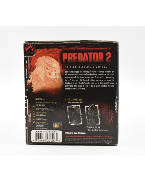 Palisades Toys Predator 2 Stealth Predator Exclusive Limited Edition Micro Bust - Toys & Games:Action Figures & Accessories:Action Figures