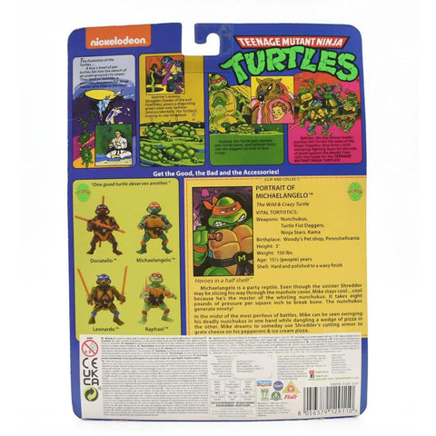 Playmates Teenage Mutant Ninja Turtles Reissue Wave - Michelangelo Action Figure - Toys & Games:Action Figures & Accessories:Action Figures