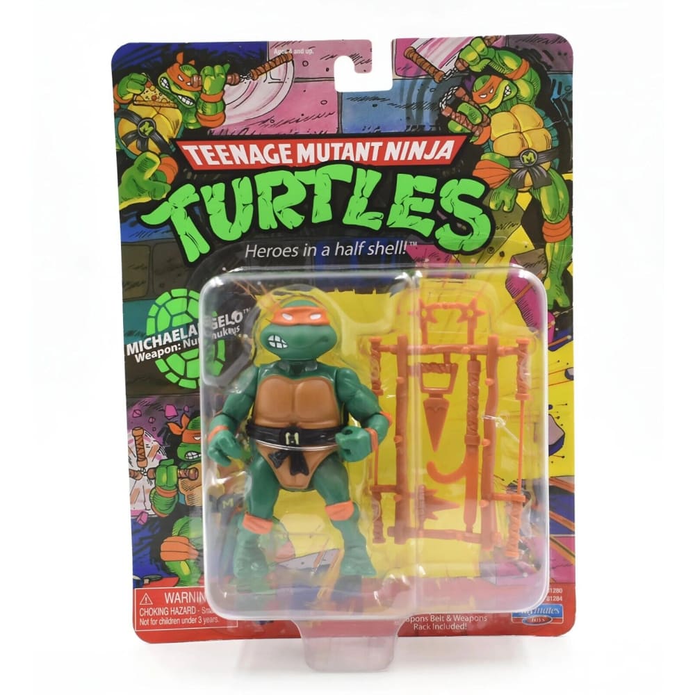 Playmates Teenage Mutant Ninja Turtles Reissue Wave - Michelangelo Action Figure - Toys & Games:Action Figures & Accessories:Action Figures