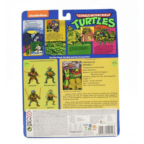 Playmates Teenage Mutant Ninja Turtles Reissue Wave - Raphael Action Figure - Toys & Games:Action Figures & Accessories:Action Figures