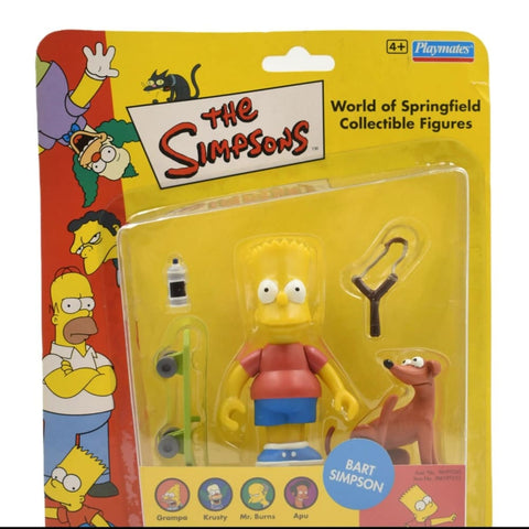 Playmates The Simpsons World of Springfield - Bart Simpson Action Figure - Toys & Games:Action Figures & Accessories:Action Figures