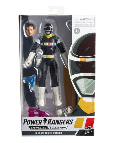 Power Rangers Lightning Collection - In Space Black Ranger Action Figure - Toys & Games:Action Figures & Accessories:Action Figures