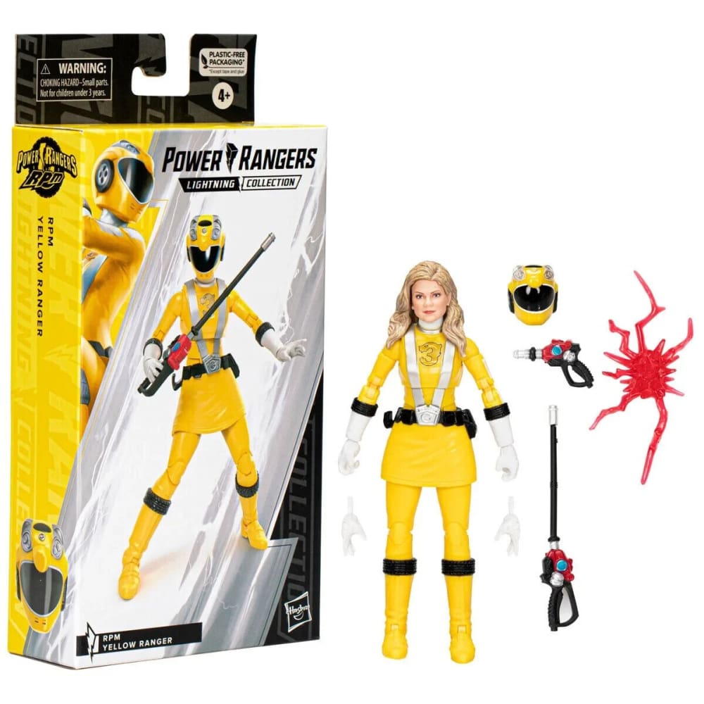 Power Rangers Lightning Collection - RPM Yellow Ranger Action Figure - Toys & Games:Action Figures & Accessories:Action Figures