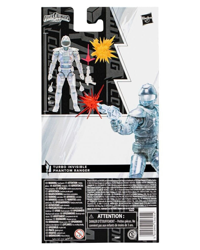 Power Rangers Lightning Collection Turbo Invisible Phantom Ranger Action Figure - Toys & Games:Action Figures & Accessories:Action Figures