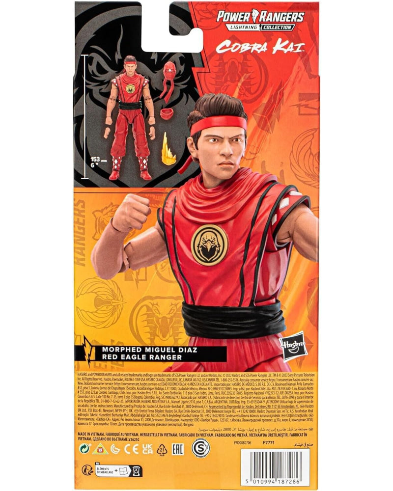 Power Rangers x Cobra Kai Lightning Collection - Morphed Miguel Diaz Red Ranger - Toys & Games:Action Figures & Accessories:Action Figures