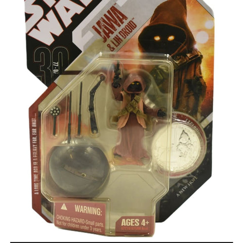 Star Wars 30th Anniversary - Jawa & LIN Droid (A New Hope) Action Figure - Toys & Games:Action Figures & Accessories:Action Figures