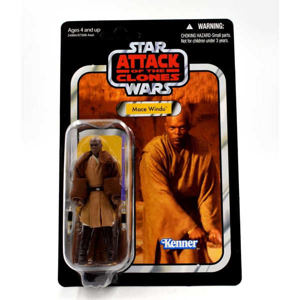 Star Wars AOTC The Vintage Collection - Mace Windu Action Figure VC35 2010 - Toys & Games:Action Figures & Accessories:Action Figures