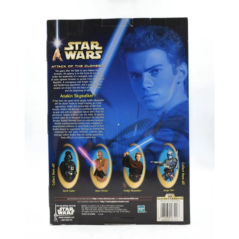 Star Wars Attack of The Clones Character Collectible Anakin Skywalker 12’’ Figure - Toys & Games:Action Figures & Accessories:Action Figures