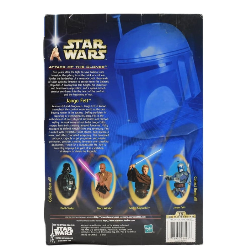 Star Wars Attack of The Clones Character Collectible - Jango Fett 12’’ Figure - Toys & Games:Action Figures & Accessories:Action Figures