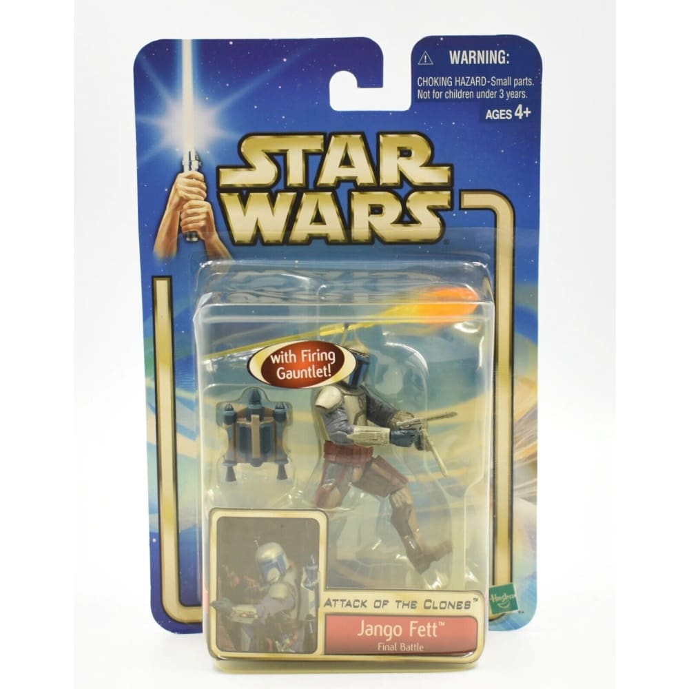 Star Wars Attack of The Clones - Jango Fett (Final Battle) Action Figure - Toys & Games:Action Figures & Accessories:Action Figures