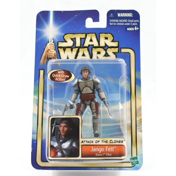 Star Wars Attack of The Clones - Jango Fett (Slave 1 Pilot) Action Figure - Toys & Games:Action Figures & Accessories:Action Figures