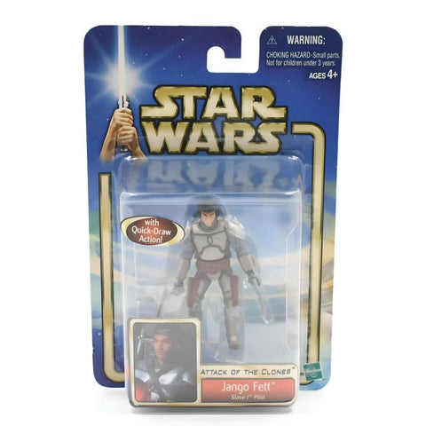 Star Wars Attack of The Clones - Jango Fett (Slave 1 Pilot) Action Figure - Toys & Games:Action Figures & Accessories:Action Figures