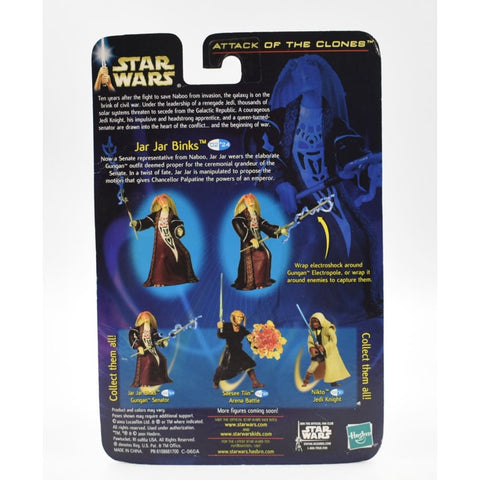 Star Wars Attack of The Clones - Jar Jar Binks (Gungan Senator) Action Figure - Toys & Games:Action Figures & Accessories:Action Figures