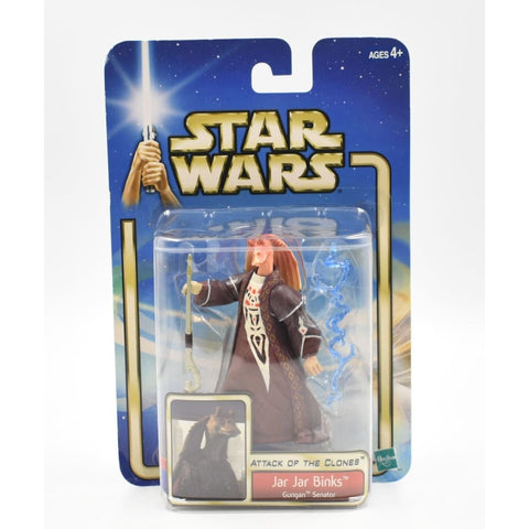 Star Wars Attack of The Clones - Jar Jar Binks (Gungan Senator) Action Figure - Toys & Games:Action Figures & Accessories:Action Figures