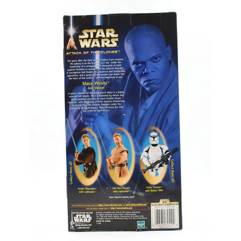 Star Wars Attack of The Clones - Jedi Council Mace Windu 12’’ Action Figure - Toys & Games:Action Figures & Accessories:Action Figures