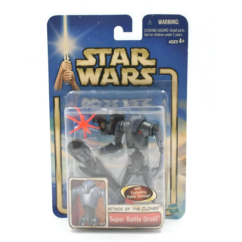 Star Wars Attack of the Clones - Super Battle Droid Action Figure - Toys & Games:Action Figures & Accessories:Action Figures