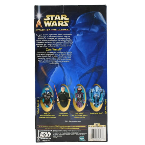 Star Wars Attack of The Clones - Zam Wesell 12’’ Scale Action Figure - Toys & Games:Action Figures & Accessories:Action Figures