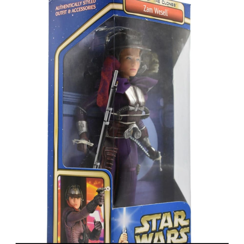 Star Wars Attack of The Clones - Zam Wesell 12’’ Scale Action Figure - Toys & Games:Action Figures & Accessories:Action Figures