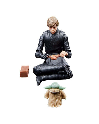 Star Wars Book of Boba The Black Series Luke Skywalker & Grogu Action Figure Set - Toys Games:Action Figures Accessories:Action