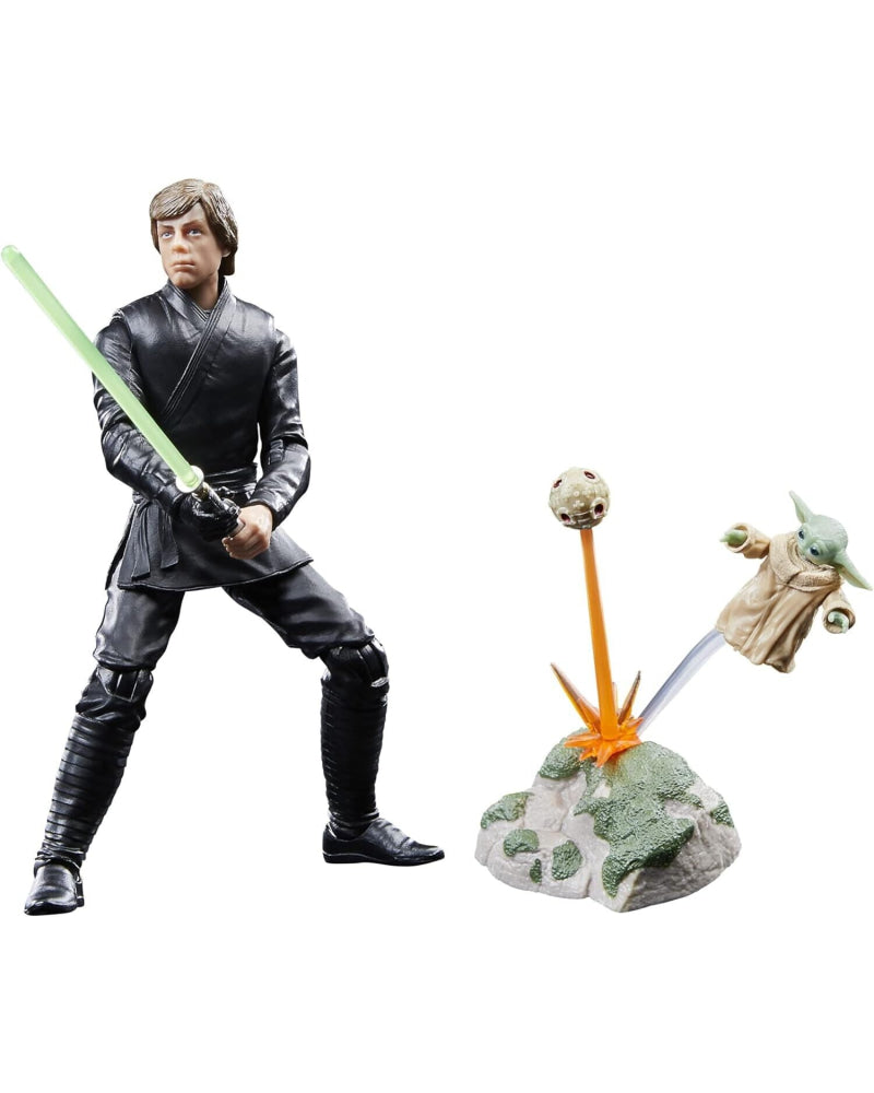 Star Wars Book of Boba The Black Series Luke Skywalker & Grogu Action Figure Set - Toys Games:Action Figures Accessories:Action