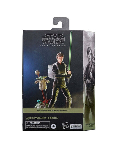 Star Wars Book of Boba The Black Series Luke Skywalker & Grogu Action Figure Set - Toys Games:Action Figures Accessories:Action