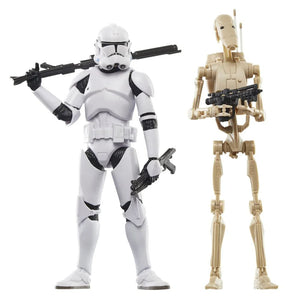 Star Wars Clone Wars The Black Series - Phase II Clone Trooper & Battle Droid 2-Pack - PRE-ORDER