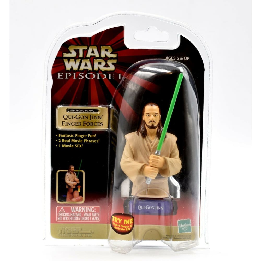 Star Wars Episode 1 - Electronic Talking Qui-Gon Jinn Finger Forces