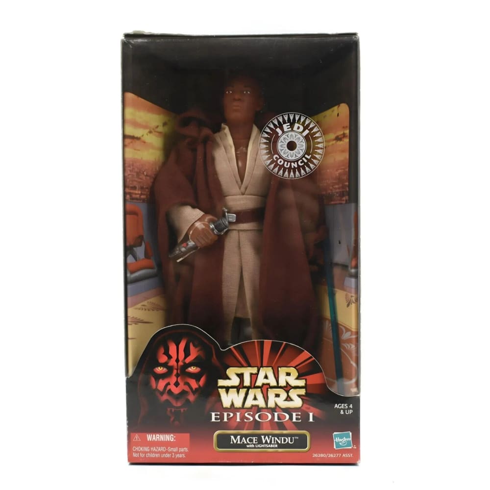 Star Wars Episode 1 - Jedi Council Mace Windu 12’’ Action Figure - Toys & Games:Action Figures & Accessories:Action Figures