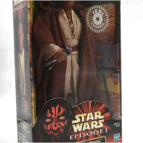 Star Wars Episode 1 - Jedi Council Mace Windu 12’’ Action Figure - Toys & Games:Action Figures & Accessories:Action Figures