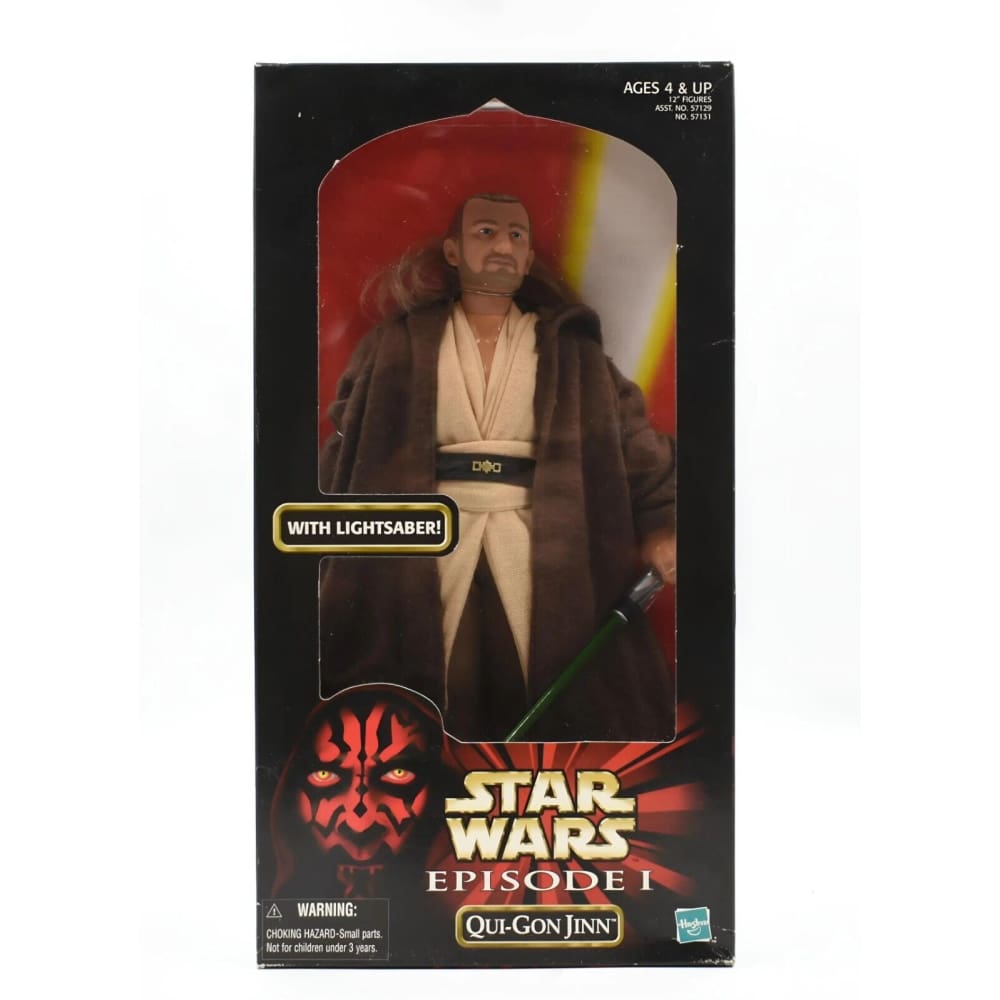 Star Wars Episode 1 - Qui-Gon Jinn 12’’ Action Figure - Toys & Games:Action Figures & Accessories:Action Figures