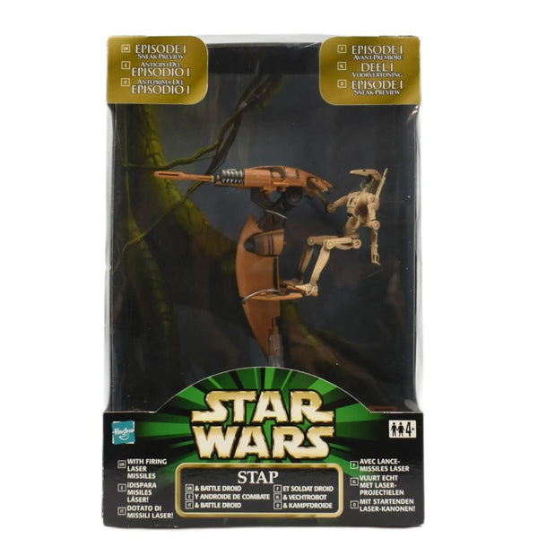 Star Wars Episode 1 Sneak Preview - Stap & Battle Droid Action Figure Set - Toys & Games:Action Figures & Accessories:Action Figures