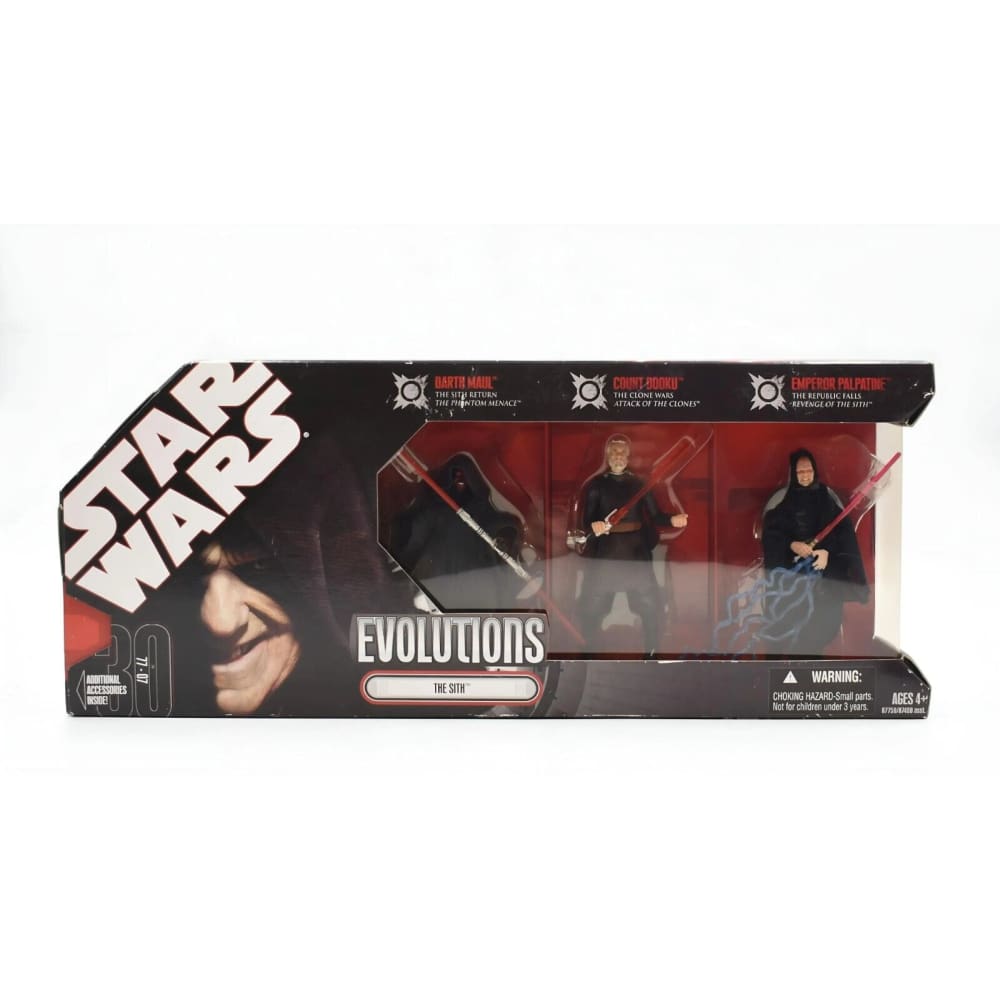 Star Wars Evolutions The Sith - Darth Maul + Count Dooku + Palpatine 3-Pack - Toys & Games:Action Figures & Accessories:Action Figures