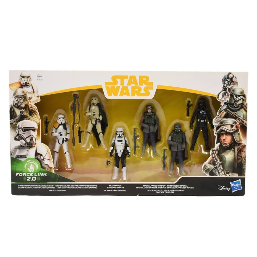 Star Wars Force Link Mimban Mudtrooper Patrol Trooper Han Solo Exclusive 6-Pack - Toys & Games:Action Figures & Accessories:Action Figures