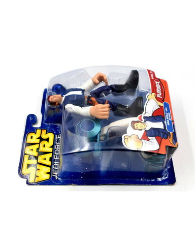 Star Wars Jedi Force Playskool - Han Solo with Jet Bike Action Figure Set - Toys & Games:Action Figures:TV Movies & Video Games