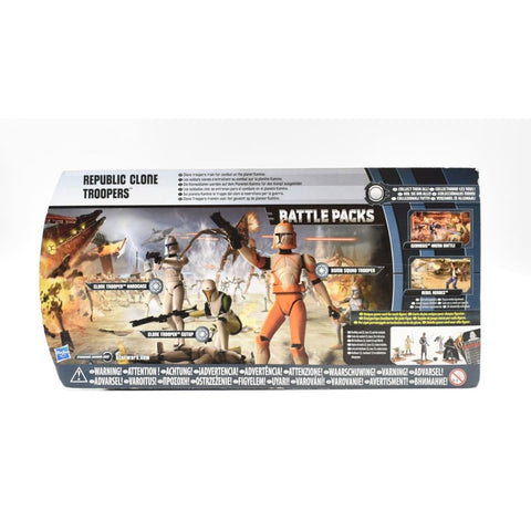 Star Wars Movie Heroes Battle Packs - Republic Clone Troopers Action Figure Set - Toys & Games:Action Figures & Accessories:Action Figures