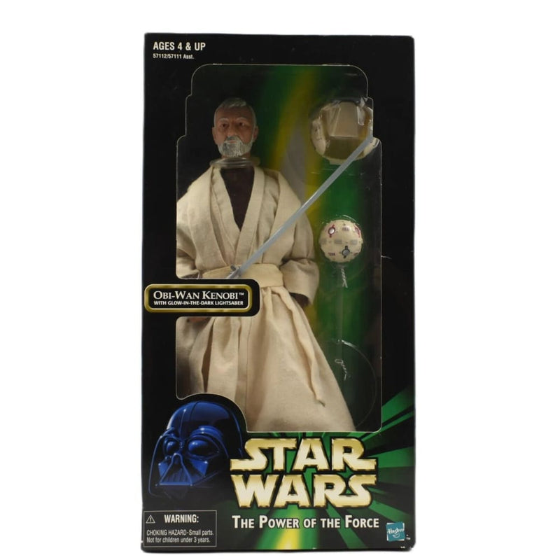 Star Wars Power of The Force - Obi-Wan Kenobi Glow in Dark Lightsaber 12’’ Figure - Toys & Games:Action Figures & Accessories:Action Figures