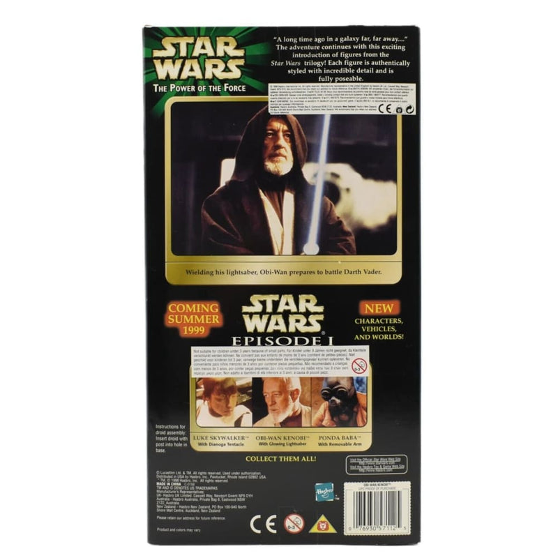 Star Wars Power of The Force - Obi-Wan Kenobi Glow in Dark Lightsaber 12’’ Figure - Toys & Games:Action Figures & Accessories:Action Figures