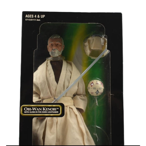 Star Wars Power of The Force - Obi-Wan Kenobi Glow in Dark Lightsaber 12’’ Figure - Toys & Games:Action Figures & Accessories:Action Figures