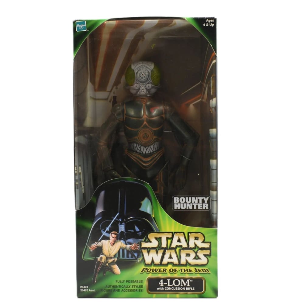 Star Wars Power of The Jedi - Bounty Hunter 4-LOM 12’’ Scale Action Figure - Toys & Games:Action Figures & Accessories:Action Figures