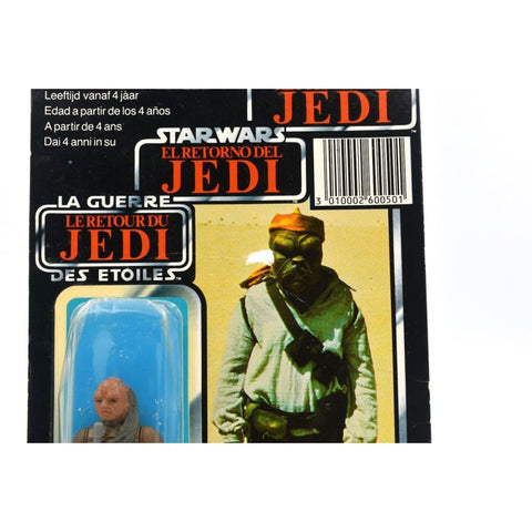 Star Wars Return Of The Jedi Tri-Logo (1983) - Barada / Weequay Action Figure - Error Miscard