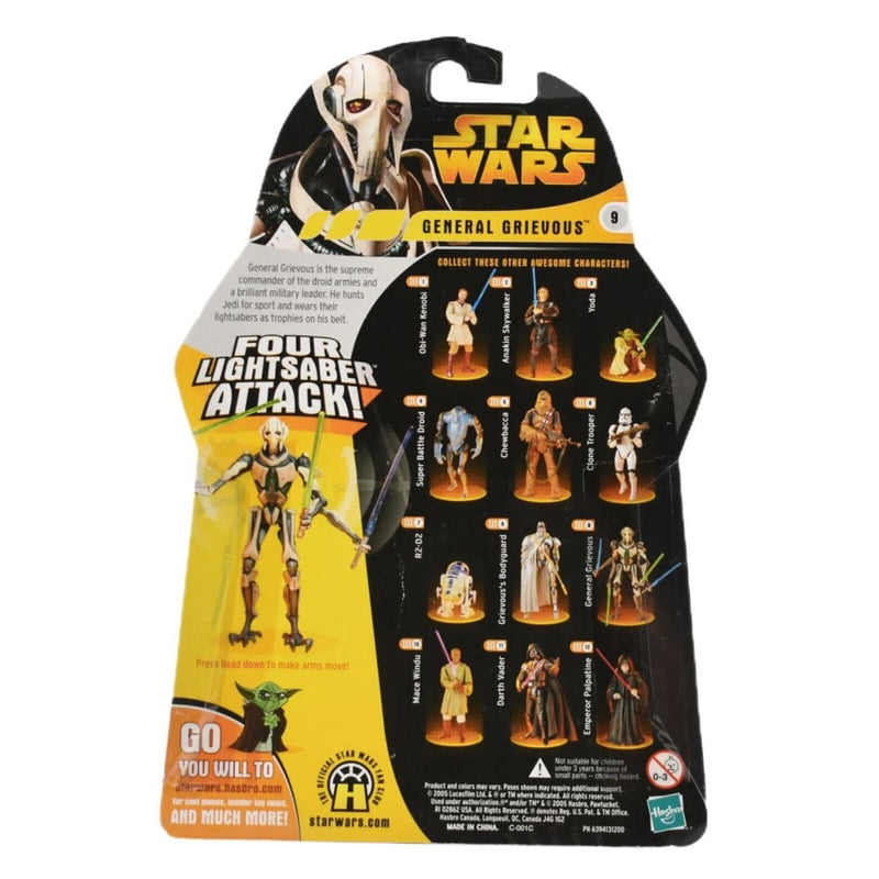 Star Wars Revenge of The Sith General Grievous 4 Lightsaber Attack Action Figure - Toys & Games:Action Figures & Accessories:Action Figures