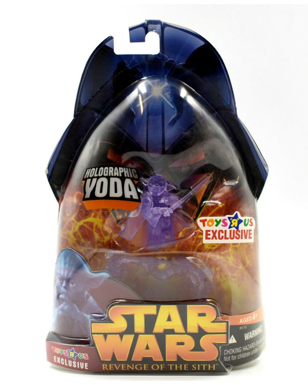 Star Wars Revenge of the Sith - Holographic Yoda Exclusive Action Figure - Toys & Games:Action Figures:TV Movies & Video Games