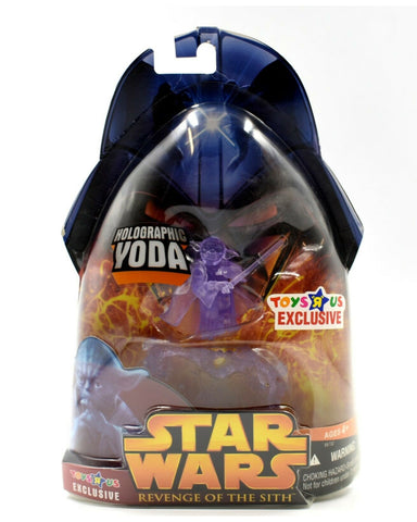 Star Wars Revenge of the Sith - Holographic Yoda Exclusive Action Figure - Toys & Games:Action Figures:TV Movies & Video Games