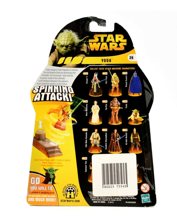 Star Wars Revenge of The Sith - Yoda (Spinning Attack) Action Figure - Toys & Games:Action Figures:TV Movies & Video Games