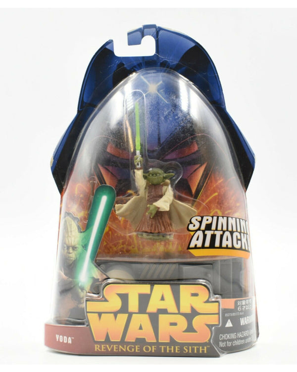 Star Wars Revenge of The Sith - Yoda (Spinning Attack) Action Figure - Toys & Games:Action Figures:TV Movies & Video Games